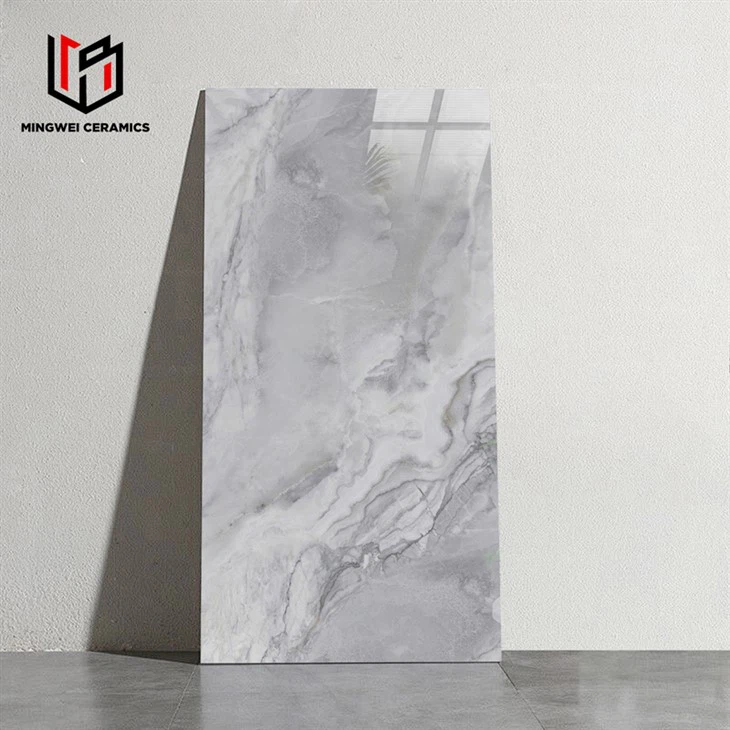 Čista siva sijajna keramična ploščica